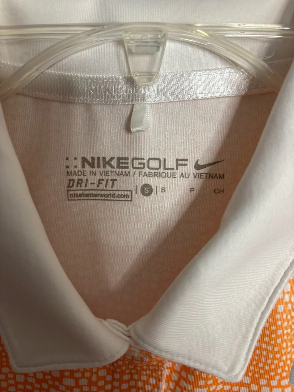 Nike Women's Orange Ombre Dri-FIT Sleeveless Polo